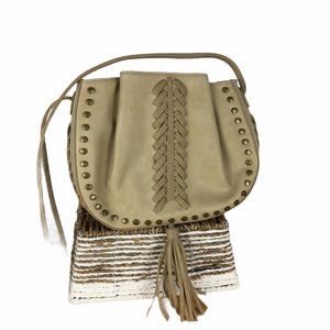 Lionel Vegan Leather Structured Cream Shoulder Bag